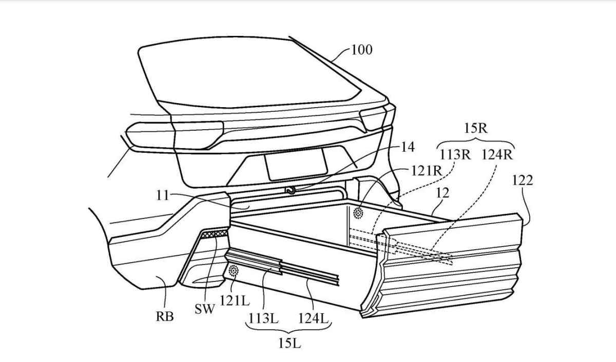 Honda Patents Neat Remote-Controlled Rear Bumper Drawer